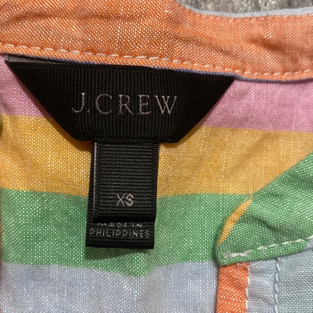 JCrew striped colorful dress